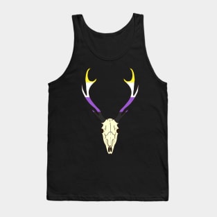 Nonbinary Pride Deer Skull Tank Top